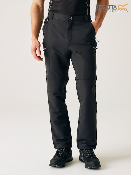 Regatta Grey Mens Leesville II Zip Off Trousers (AC6105) | £42