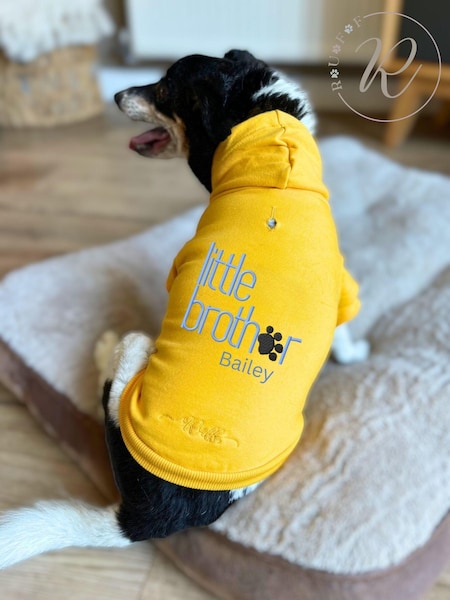 Personalised Little Brother 100% Cotton Hoodie by RUFF (AC6160) | £40