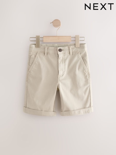 Stone Washed Chino Shorts (3-16yrs) (AC6189) | £9 - £14