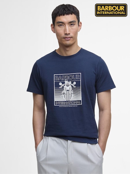 Barbour International Track Graphic T-Shirt (AC6857) | £35