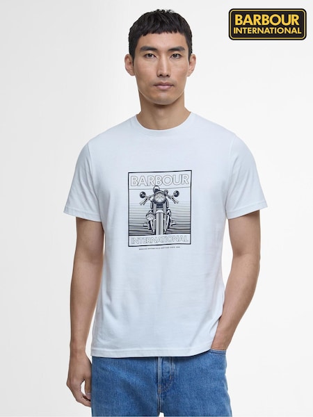 Barbour International Track Graphic T-Shirt (AC6859) | £35