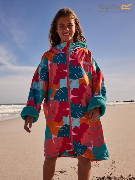 Regatta Red/Black Junior Waterproof Fleece Lined Changing Robe (AC7166) | £49