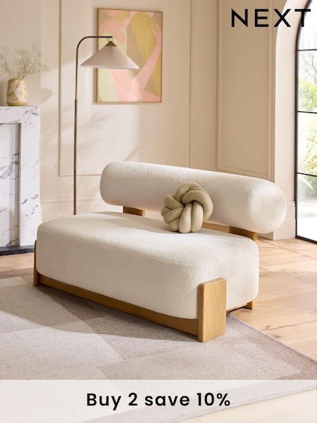Cosy Boucle Ivory Natural Nellie Accent Sofa Chair (AC7183) | £675
