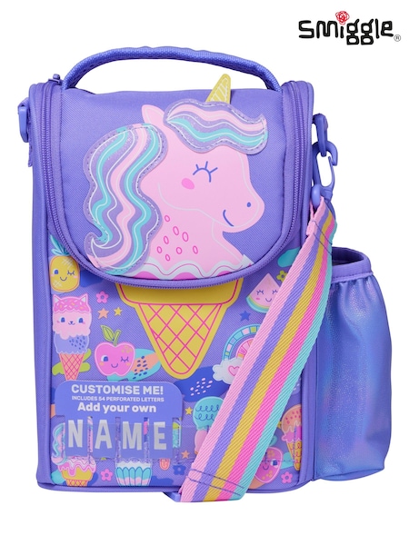 Smiggle Purple Happy Tales Junior Id Lunchbox With Strap (AC7280) | £22