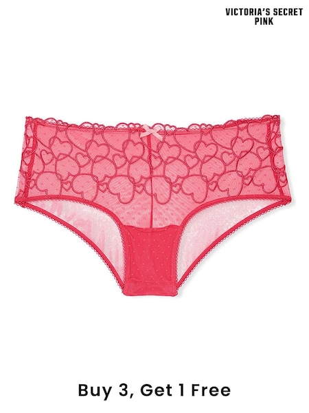Victoria's Secret PINK Double Bubble Pink Cheeky Lace Knickers (AC7528) | £9