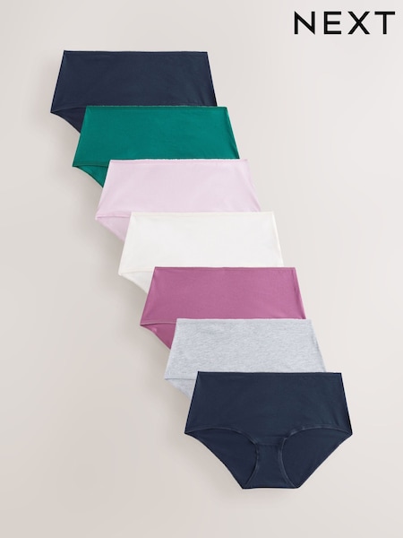 Marl Midi Rich Knickers 7 Pack (AC7602) | £14