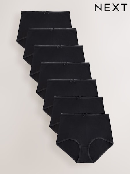 Black Full Brief Rich Knickers 7 Pack (AC7607) | £15