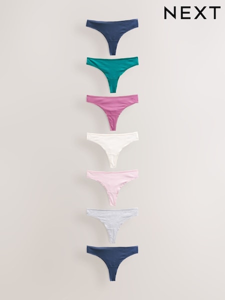 Marl Thong Rich Knickers 7 Pack (AC7616) | £11