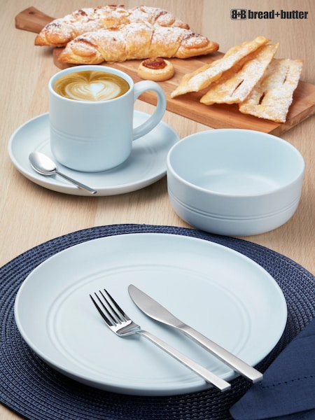 Bread + Butter 16 Piece Baby Blue St Ives Dinner Set (AC7635) | £59