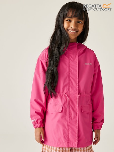 Regatta Pink Girls Ballina Waterproof Jacket (AC7777) | £42