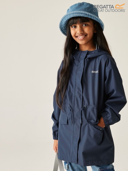 Regatta Blue Girls Ballina Waterproof Jacket (AC7781) | £42
