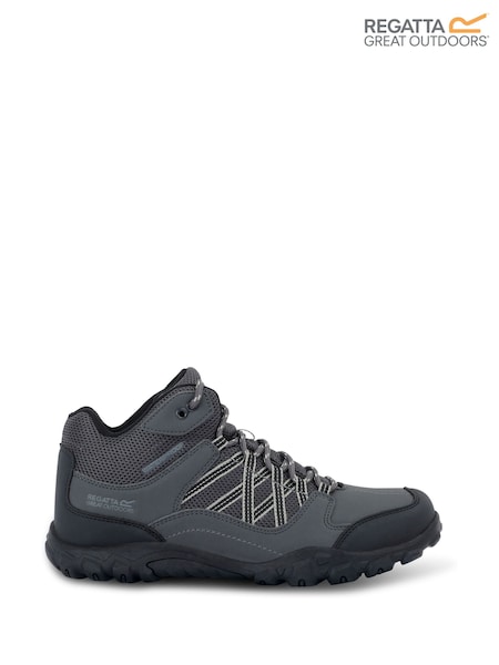 Regatta Grey Mens Edgepoint Waterproof Mid Walking Boots (AC7843) | £90