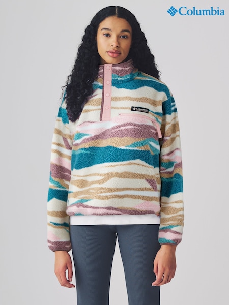 Columbia Green Helvetia™ II Printed Cropped Half Snap Fleece (AC7972) | £65