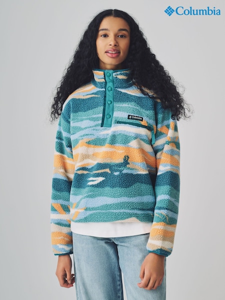 Columbia Green Helvetia™ II Printed Cropped Half Snap Fleece (AC7991) | £65