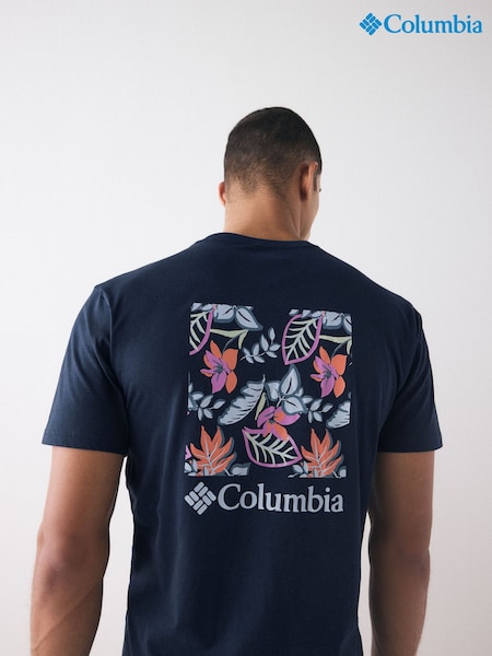 Columbia North Cascades™ Short Sleeve 100% Cotton Black T-Shirt (AC8005) | £27