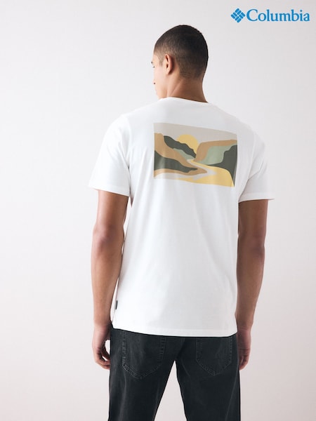 Columbia Explorers Canyon™ Back Short Sleeve White T-Shirt (AC8012) | £35