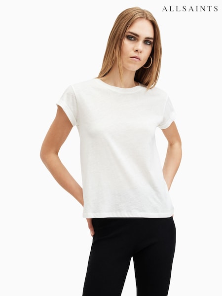 AllSaints White Anna T-Shirt (AC8142) | £45
