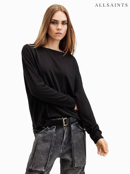 AllSaints Black Rita T-Shirt (AC8156) | £55