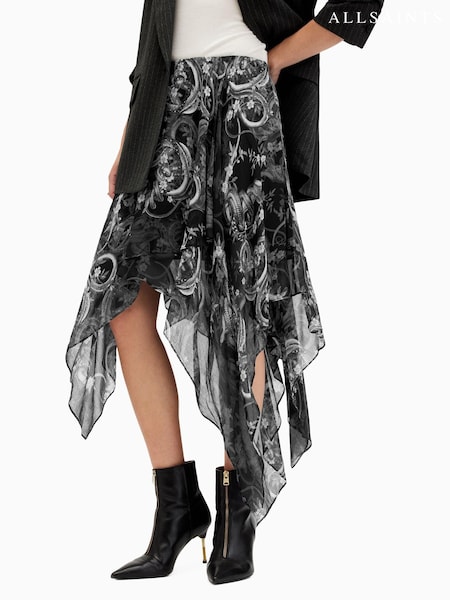 AllSaints Black Polly Skirt (AC8173) | £139