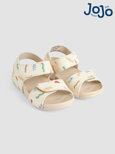 JoJo Maman Bébé Stone Double Strap Summer Sandals (AC8326) | £14 - £16