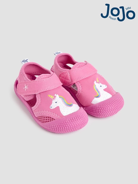 JoJo Maman Bébé Pink Beach and Swim Sandals (AC8336) | £16 - £18