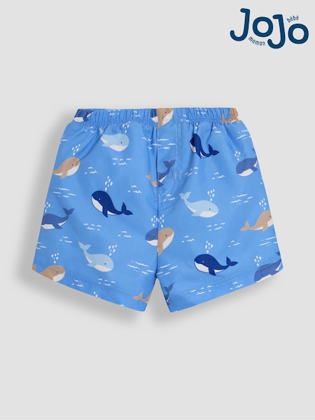 JoJo Maman Bébé Blue Swim Shorts With Nappy (AC8352) | £18 - £19