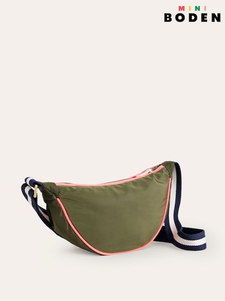Boden Green Nylon Cross-Body Bag (AC8418) | £45
