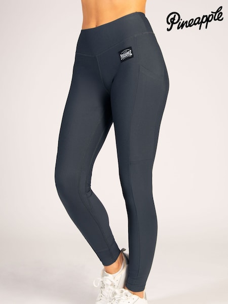 Pineapple Grey Womens Pocket Badge Leggings (AC8471) | £26