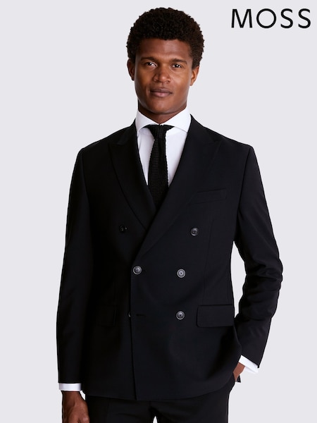 MOSS Black Tailored Fit Performance Jacket (AC8736) | £189