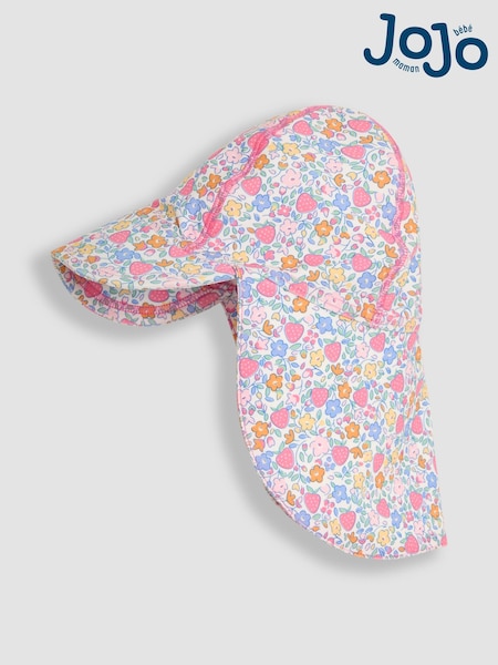 JoJo Maman Bébé Pink Sun Protection Hat (AC9032) | £14 - £16