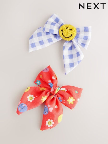 Red SmileyWorld® Statement Bow Clips 2 Pack (AC9281) | £7