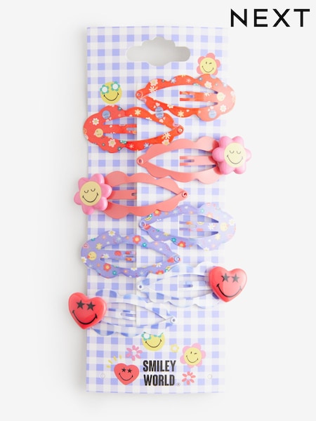 Pink SmileyWorld® Clips 8 Pack (AC9287) | £6