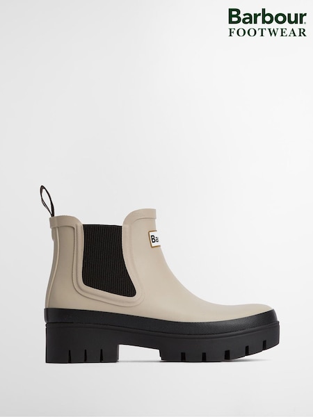 Barbour® Cream Halton Chelsea Wellington Boots (AC9295) | £70