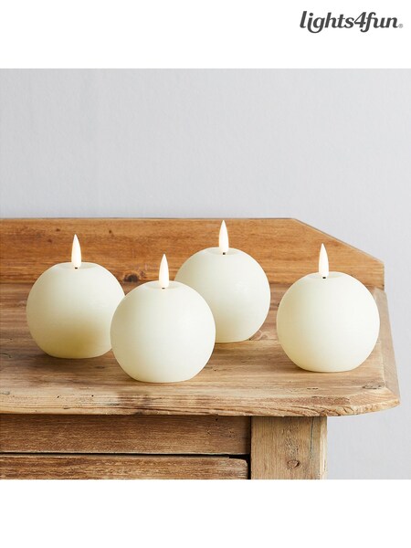 Lights4fun TruGlow® Ball LED Candles (AC9565) | £26.99