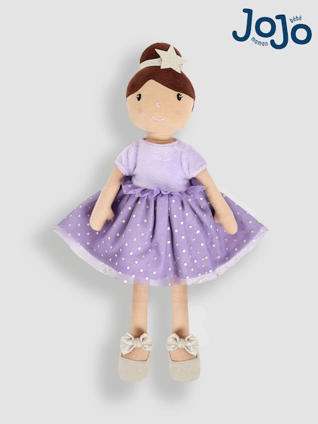JoJo Maman Bébé Lilac Purple Millie Ragdoll (AC9876) | £18