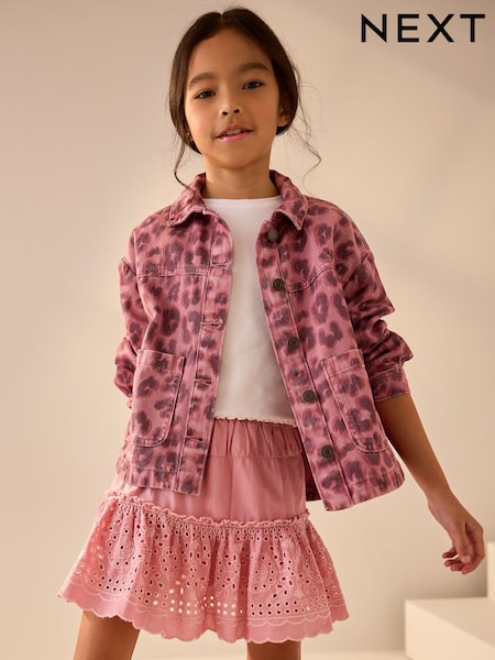 Pink 100% Cotton Embroidered Skort (3-16yrs) (AD0183) | £21 - £26