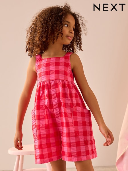 Pink/Red Playsuit (3-16yrs) (AD0185) | £16 - £21