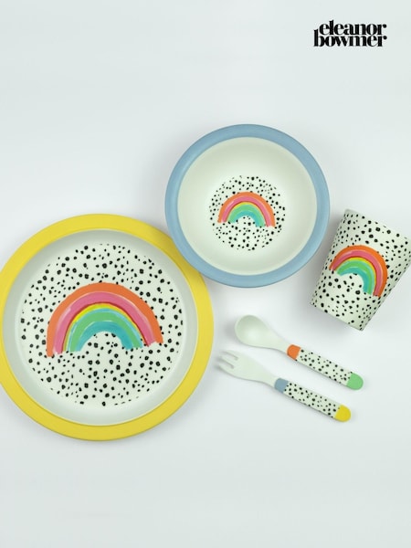 Eleanor Bowmer White Kids Melamine Dinner Set (AD0248) | £25