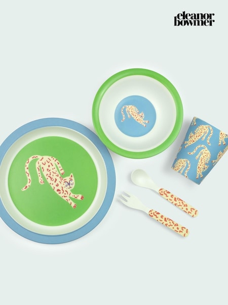 Eleanor Bowmer Blue Kids Melamine Dinner Set (AD0255) | £25