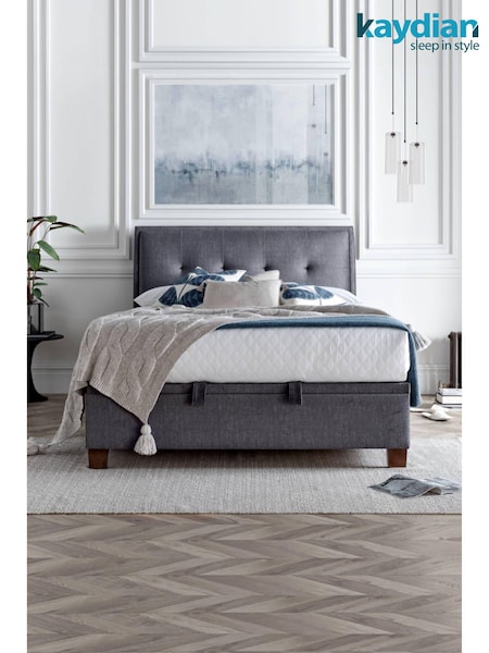 Kaydian Vogue Grey Accent Ottoman Storage Bed (AD0619) | £975 - £1,275