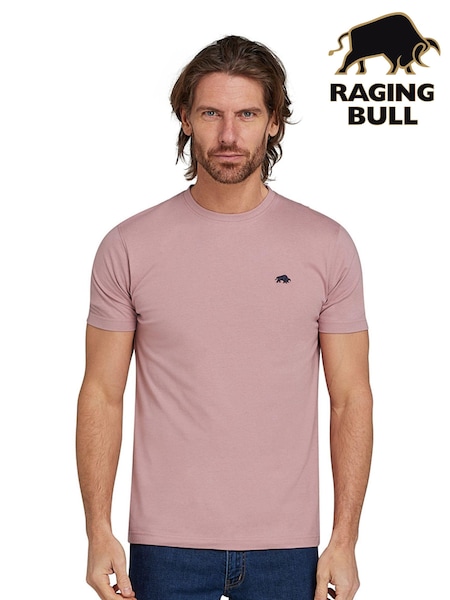 Raging Bull Pink Classic  T-Shirt (AD0869) | £28 - £30