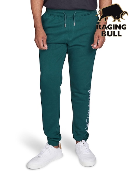 Raging Bull Green Fleece Joggers (AD0889) | £45