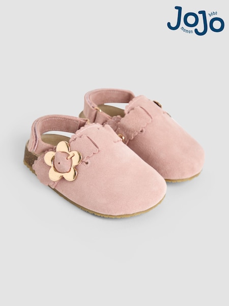 JoJo Maman Bébé Dusky Pink Slip-On Clogs (AD0959) | £26.50 - £28.50