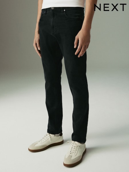Black Slim Fit Lightweight Motion Flex Denim Jeans (AD1009) | £35