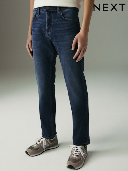 Blue Slim Fit Lightweight Motion Flex Denim Jeans (AD1010) | £35