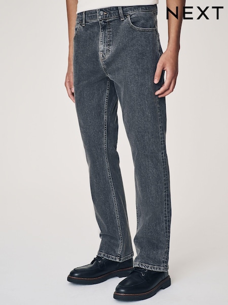 Grey Vintage Bootcut Classic Stretch Jeans (AD1013) | £28