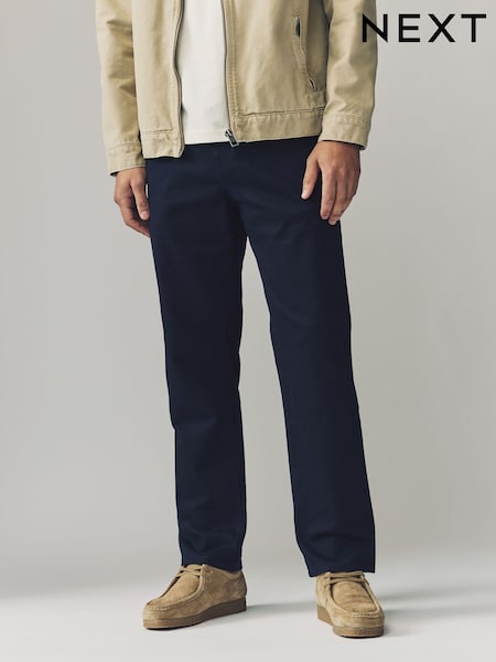 Navy Single Straight Fit Classic Stretch Jeans (AD1024) | £28
