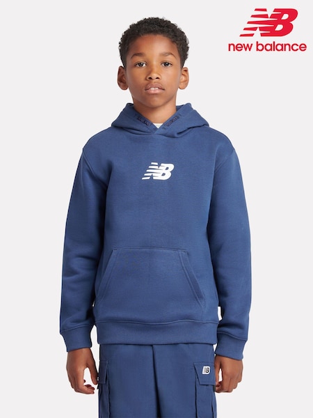 New Balance Blue Boys Sneaker Poster Hoodie (AD1110) | £55 - £66