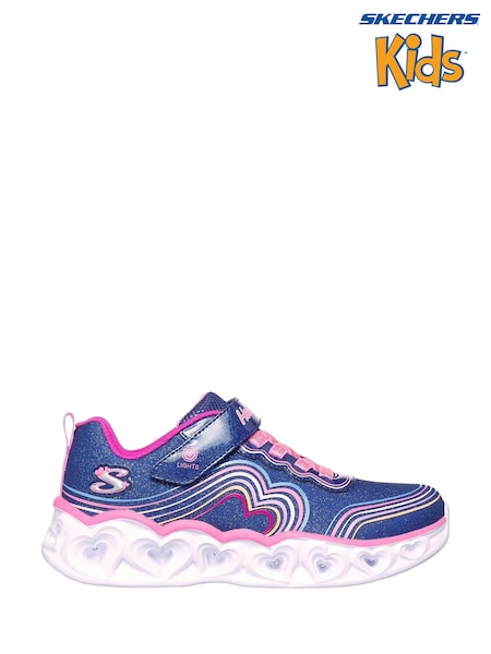 Skechers Blue Heart Lights Retro Hearts Trainers (AD1192) | £54
