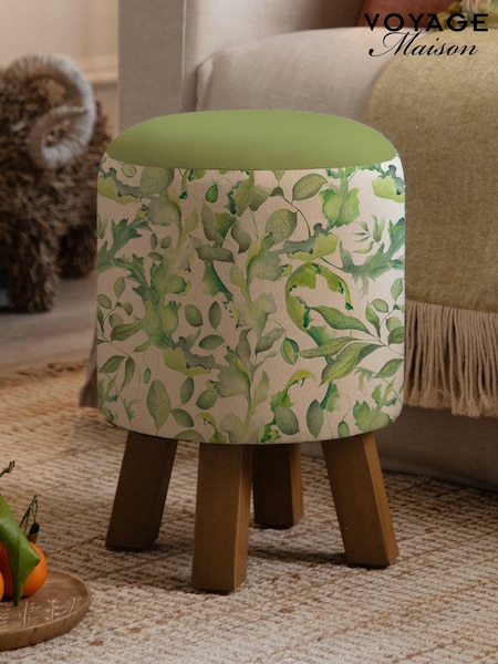 Voyage Maison Claudia Cream Monty Round Footstool (AD1259) | £80